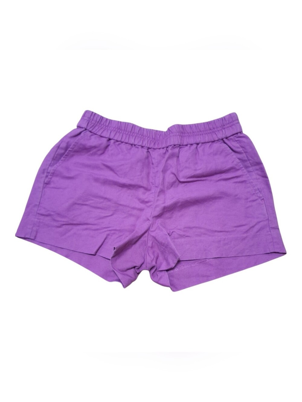 J. Crew 3 Pairs Elastic-Waist Women's Shorts - Purple, Green, Mint Size 2 - Picture 3 of 5